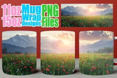 Sublimation Mug Wrap - Springtime Scenic Art Product Image 1