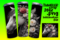 GORGEOUS 20oz Tumbler Wrap for Gifts , Horse Product Image 1