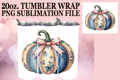 Joyful Spirits 20oz tumbler wrap, Pumpkin Watercolor Product Image 1