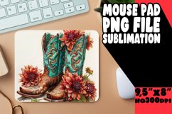 Elegant Mousepad Coaster Sublimation PNG Product Image 1