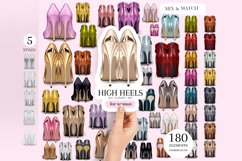 High Heels Clipart, Footwear PNG, High Heels Product Image 1