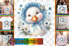 Cheerful TSHIRT Gift Ideas PNG, Goose Product Image 1