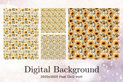 Flower Pattern Background Wallpaper Digital Paper_149 Product Image 1