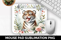 Cute Animals Mouse Pad Bundle, Sublimation Mouse Pad PNG Product Image 19