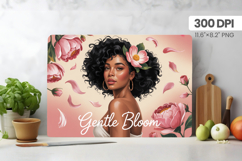 Afro Girl/Woman Melanin braided hair Cutting Board PNG Desig Product Image 1