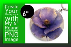 Blossom Magic: Sublimated Round Designs Art PNG Product Image 1
