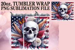 RADIANT REFLECTIONS 20oz TUMBLER WRAP, Skull USA Product Image 1