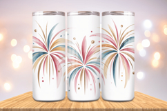 Festive Happy New Year Tumbler Wrap 2026: 20oz Skinny Tumble Product Image 1