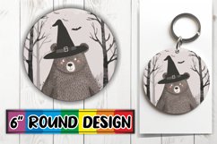 Boho Animal Round Design Halloween PNG Keychain Product Image 1
