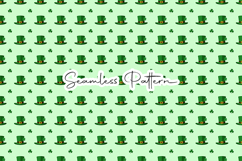 Leprechaun Hat and Shamrock Pattern - Leprechaun &amp; Clovers Product Image 1