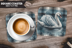 Cute Animals Square Coaster PNG Bundle, Digital Coaster Set Product Image 16