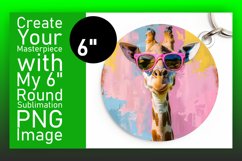 Giraffe Round Design Spring Mug Sublimation Product Image 1
