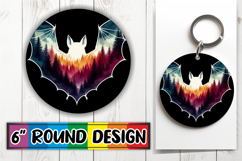 Blissful Round Sublimation Ornaments, Animals Art Product Image 1