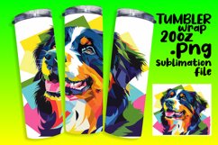 Unique Abstract Dog Wrap 20oz Design Product Image 1