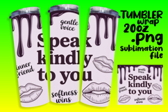 RADIANT 20oz Tumbler PNG Design , Girl Quote Product Image 1