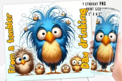 Funny bird quote Tumbler Wrap|PNG, 20 oz. Product Image 2