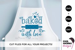Baked with Love | Farmhouse Kitchen SVG Product Image 1