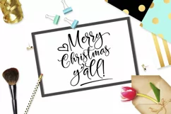 Merry Christmas Yall SVG DXF PNG EPS Product Image 3