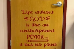 Life without God, Christian school, pencil, faith svg file Product Image 2