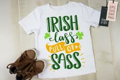 St Patricks Day Quotes SVG, Irish Lass Full Of Sass Product Image 1