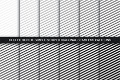 Diagonal seamless striped patterns Product Image 1