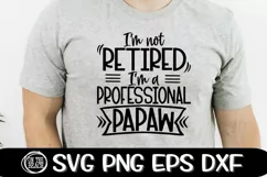 I'm Not RETIRED I'm a Professional PAPAW - SVG PNG EPS DXF Product Image 1