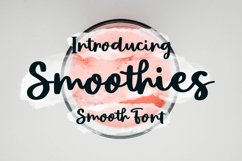 Smoothies - Smooth Font Product Image 1