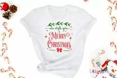 Christmas sign svg We wish you a Merry Christmas ornament Product Image 3