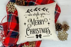 Christmas sign svg We wish you a Merry Christmas ornament Product Image 4