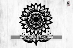 Sunflower SVG, Floral weeding Cut File Product Image 1
