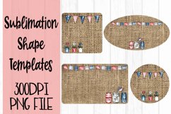 Burlap Americana Sublimation Templates Product Image 1