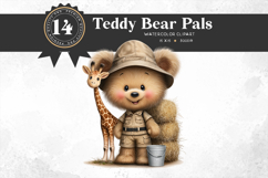 Baby Teddy Bears in Jobs Clipart PNG Set Product Image 15