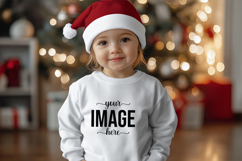 Christmas Sweatshirt Mockup, Christmas Baby Mockups Product Image 1