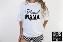 Blessed Mama Svg Cut Files Creative Art Product Image 1
