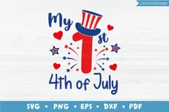 My 1st 4th of July SVG, Baby's First Independence Day Product Image 1