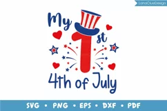 My 1st 4th of July SVG, Baby's First Independence Day Product Image 2