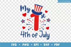 My 1st 4th of July SVG, Baby's First Independence Day Product Image 3