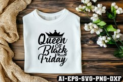 Queen Of Black Friday Svg Cut Files Creative Art Product Image 3