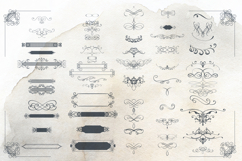 Bundle of vector vintage flourishes Product Image 14
