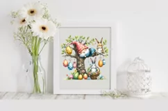 Easter Gnome Sleeping On a Tree Clipart |T-shirt, Mug PNG Product Image 2