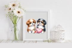 Puppies Heart , Clipart |T-shirt, Mug, Tumbler Product Image 2
