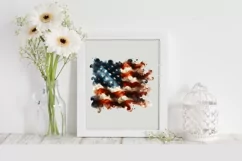 American Flag USA, 4th July, Patriotic Clipart Product Image 2