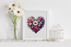 Valentines Floral Heart , Clipart |T-shirt, Mug, Tumbler Product Image 2