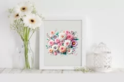 Flower, Clipart |T-shirt, Mug PNG Product Image 2