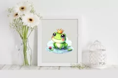 Frog on a Pond Valentines Love |T-shirt, Mug PNG Product Image 2