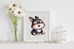 Bunny Flower, Clipart |T-shirt, Mug PNG Product Image 1