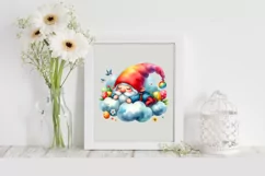 Easter Gnome Sleeping in the Clouds Clipart |T-shirt, Mug Product Image 2