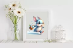 Easter Bunny Clipart |T-shirt, Mug PNG Product Image 1