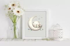 Sleeping Bear Clipart |T-shirt, Mug PNG Product Image 2