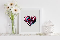 Valentines Floral Heart , Clipart |T-shirt, Mug, Tumbler Product Image 2